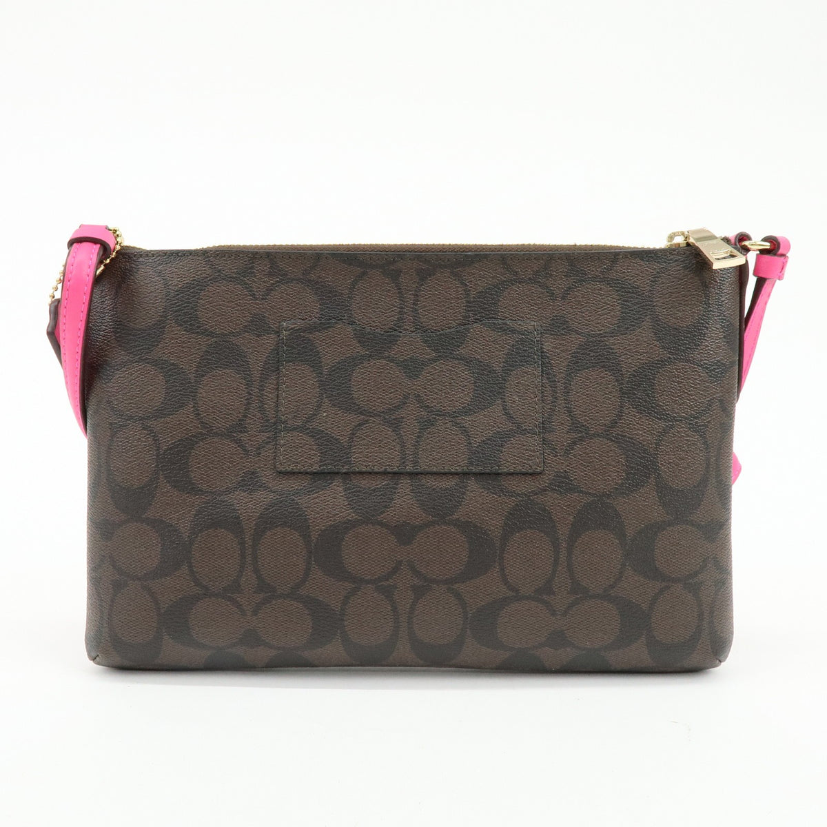 Coach Shoulder Canvas Brown Canvas Handbag (Pre-Owned)