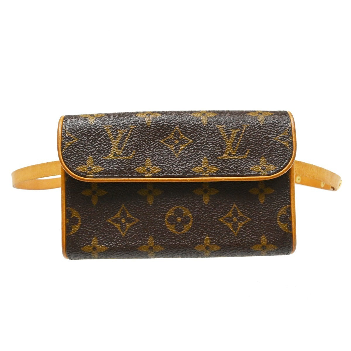 Louis Vuitton Florentine Waist Monogram Canvas Brown Canvas Clutche & Pouche Bag (Pre-Owned)