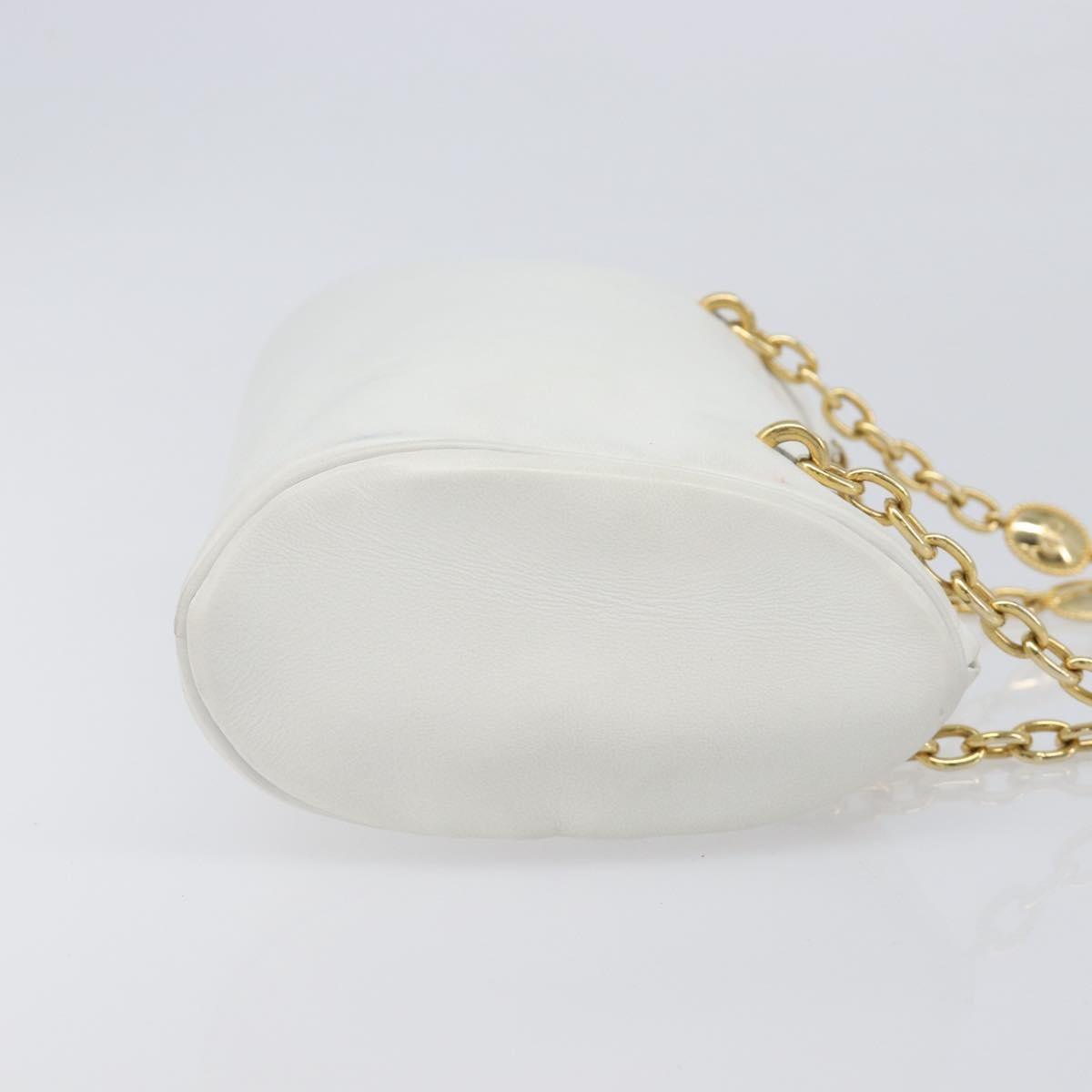 Christian Dior Shoulder Leather White Leather Shoulder Bag Bag (Pre-Owned)