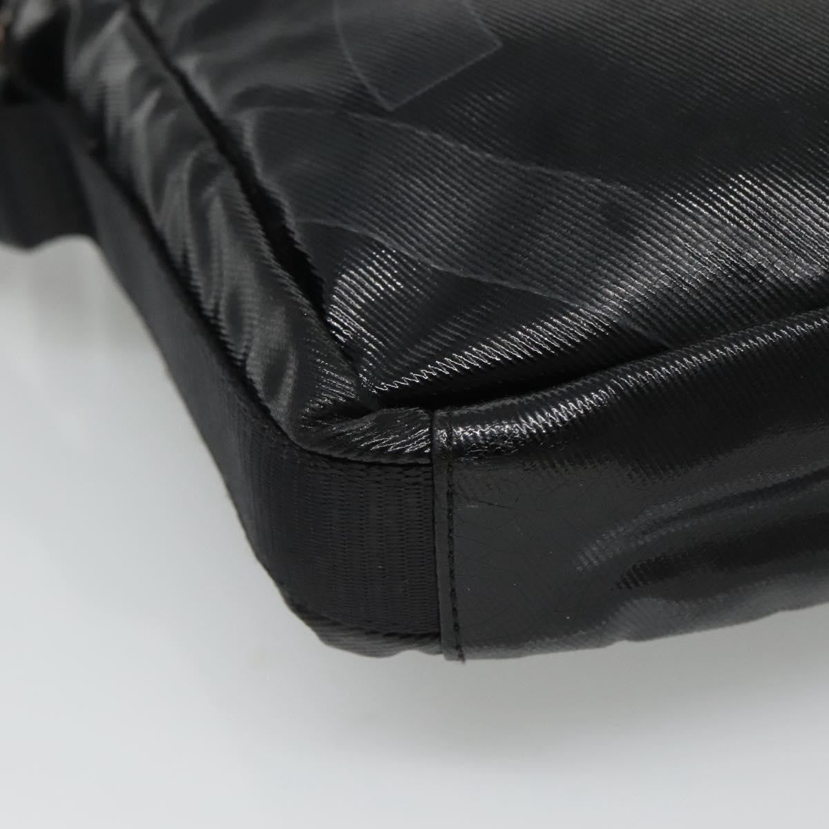 Chanel Sport Line Messenger Coated Canvas Black Canvas Shoulder Bag Bag (Pre-Owned)