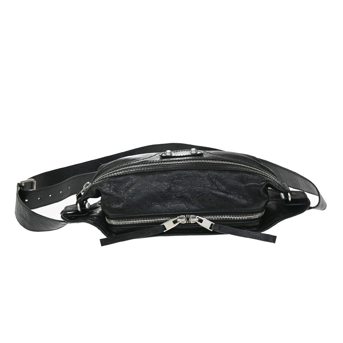 Balenciaga Neo Lift Classic Studs Waist Leather Black Leather Clutche & Pouche Bag (Pre-Owned)
