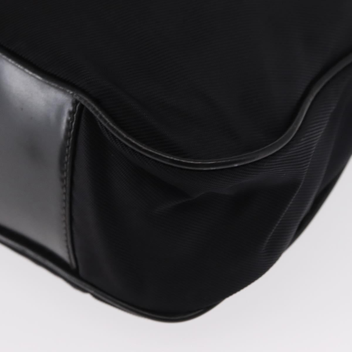 Gucci Vintage Bamboo Shoulder Canvas Black Canvas Shoulder Bag Bag (Pre-Owned)