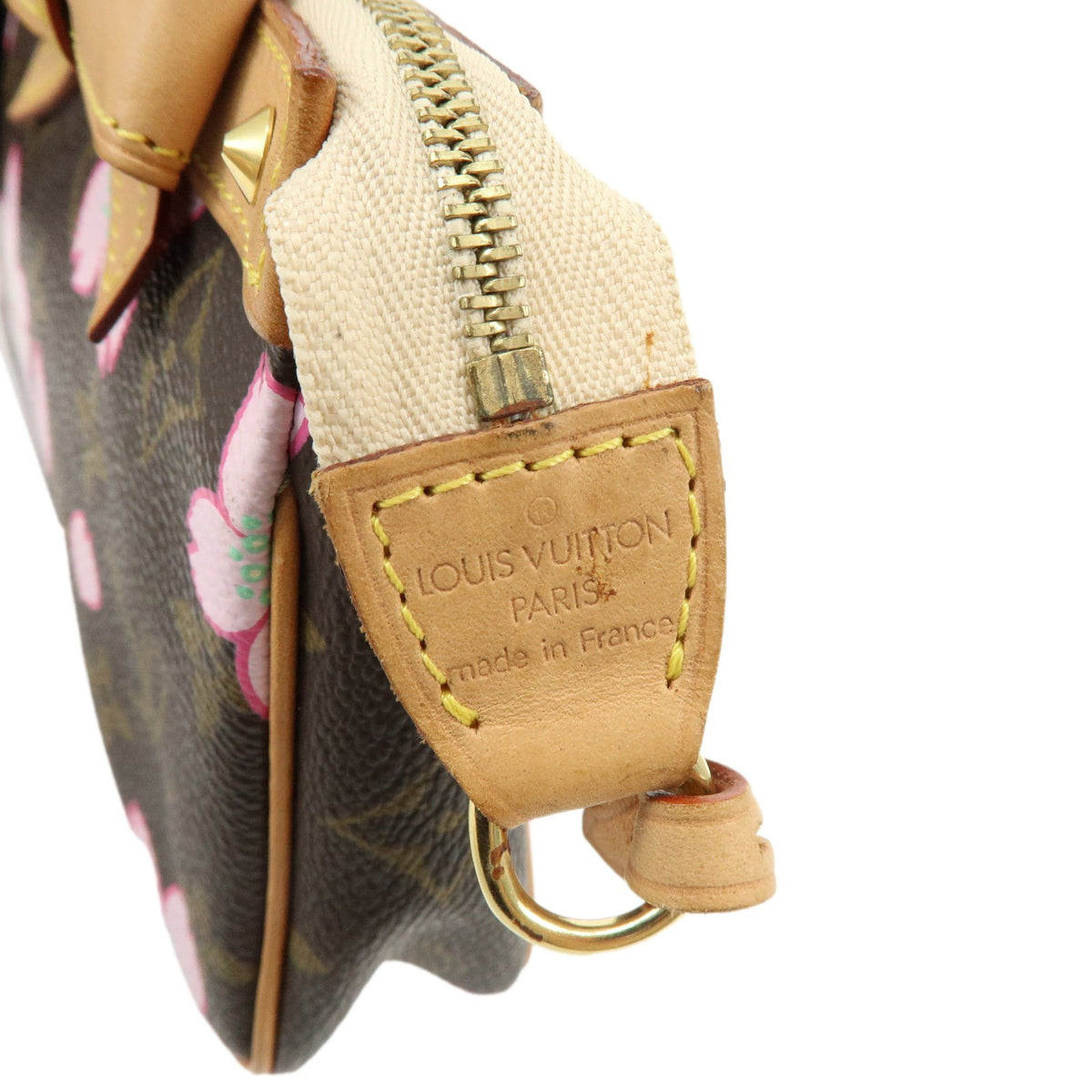 Louis Vuitton Pochette Accessoires Limited Edition Cherry Blossom Monogram Brown Canvas Clutche & Pouche Bag (Pre-Owned)