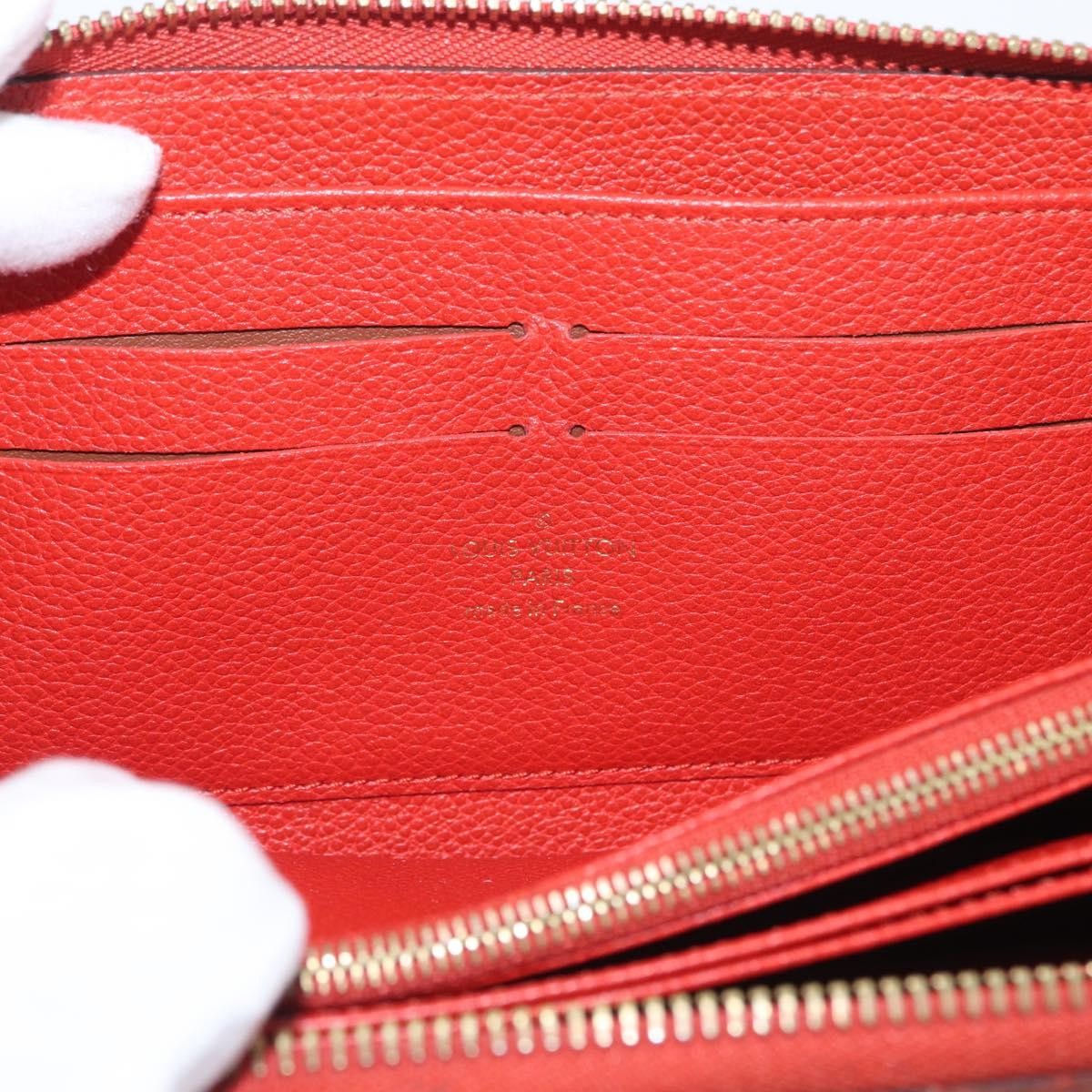 Louis Vuitton Portefeuille Zippy Monogramme Empreinte Monogramme Empreinte Orange Leather Wallets Accessory (Pre-Owned)