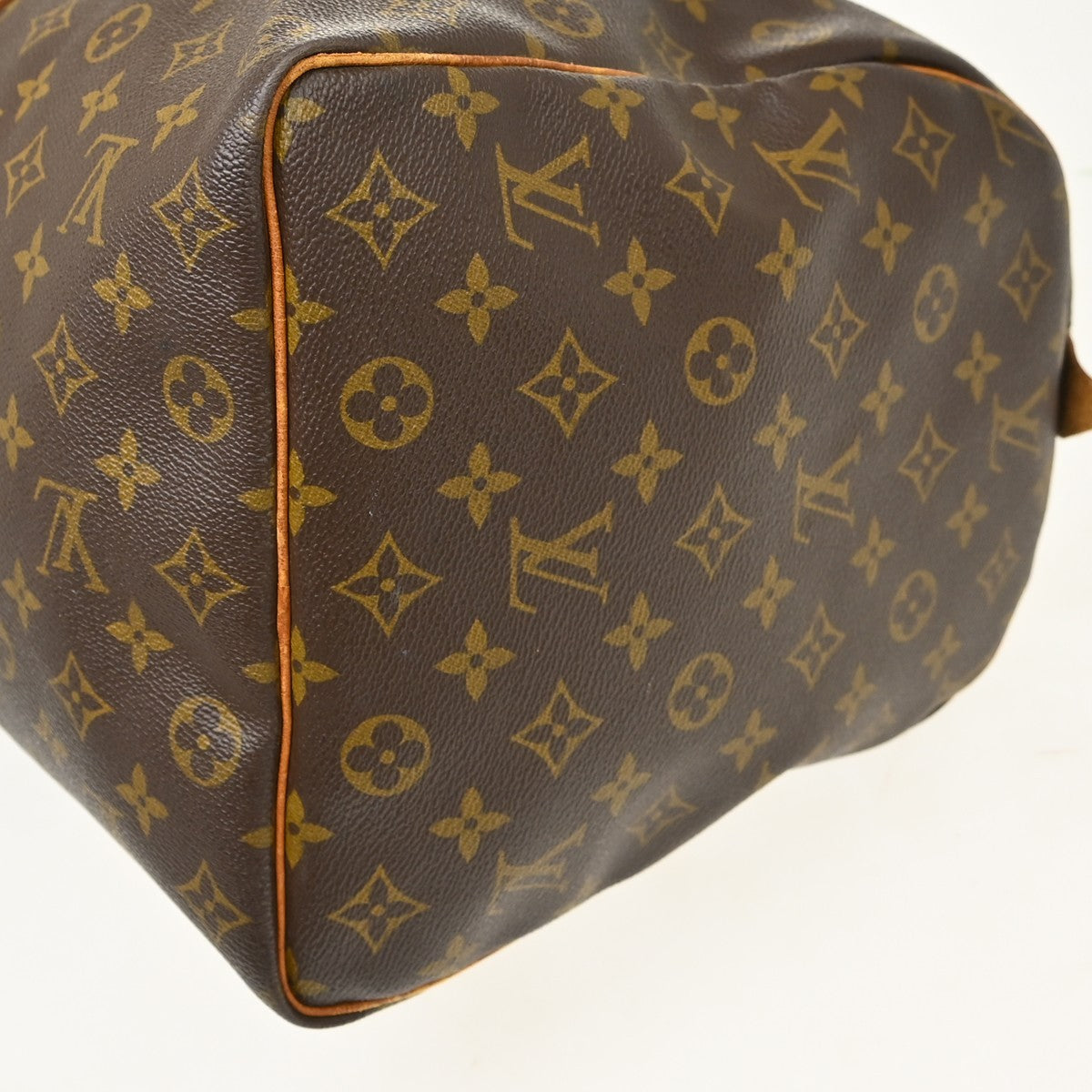 Louis Vuitton Keepall Canvas Brown Canvas Travel Bag Bag (Pre-Owned)