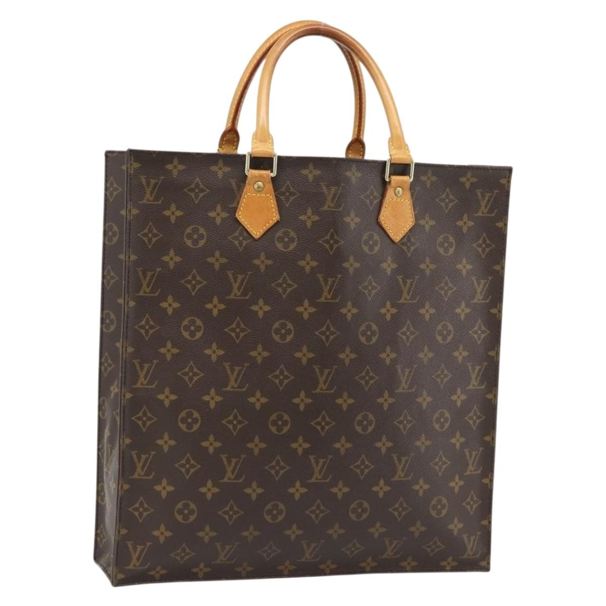 Louis Vuitton Vintage Sac Plat Monogram Canvas Brown Canvas Handbag (Pre-Owned)