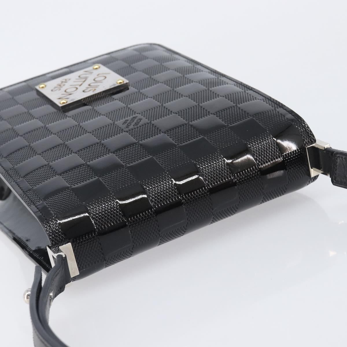 Louis Vuitton Cabaret Club Damier Vernis Black Patent_Leather Handbag (Pre-Owned)