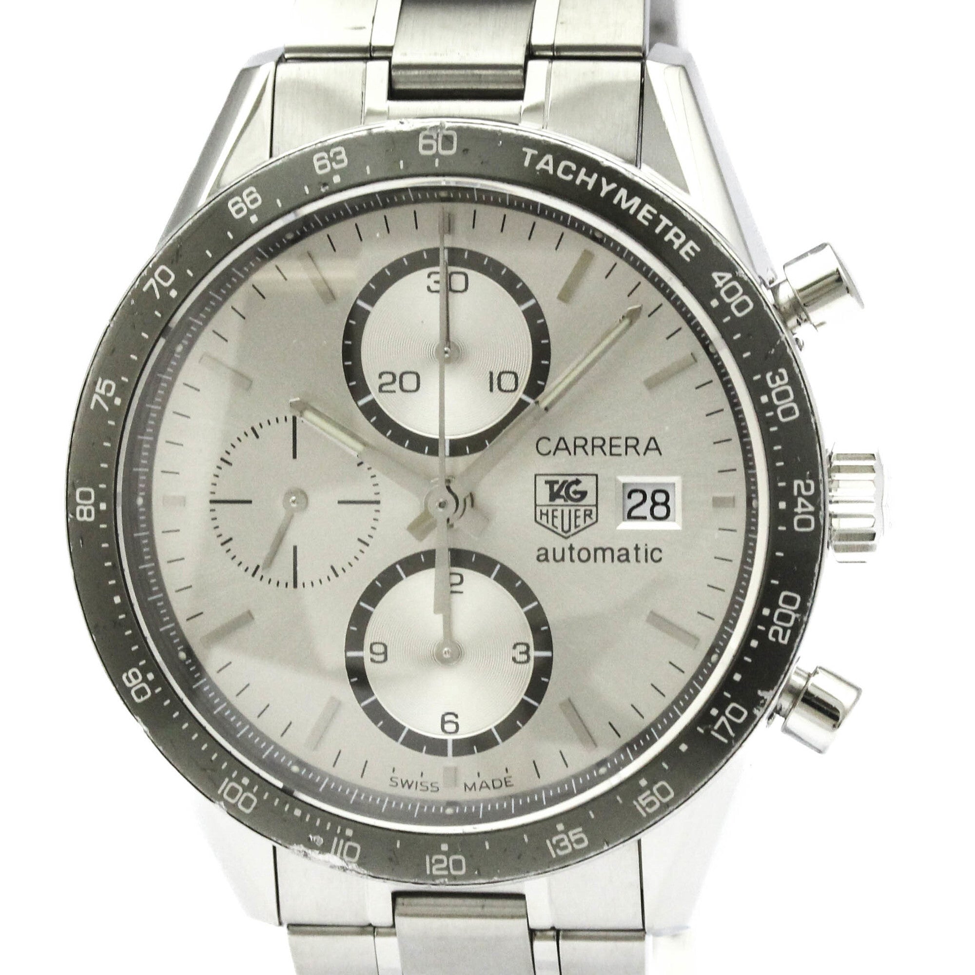 Tag Heuer Carrera Chronograph Automatic Stainless Steel Watch (Pre-Owned)
