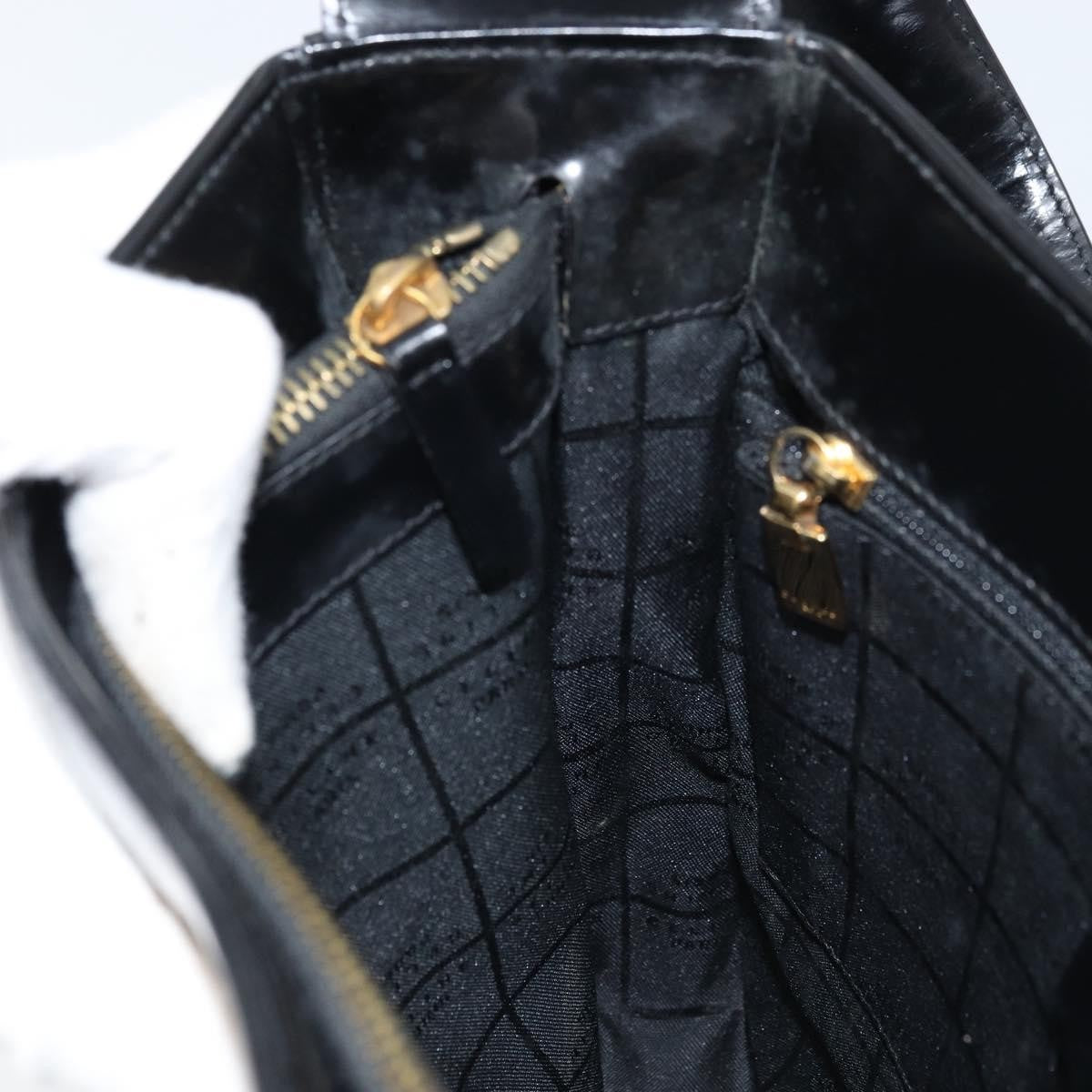 Celine Vintage Leather Black Leather Shoulder Bag Bag (Pre-Owned)