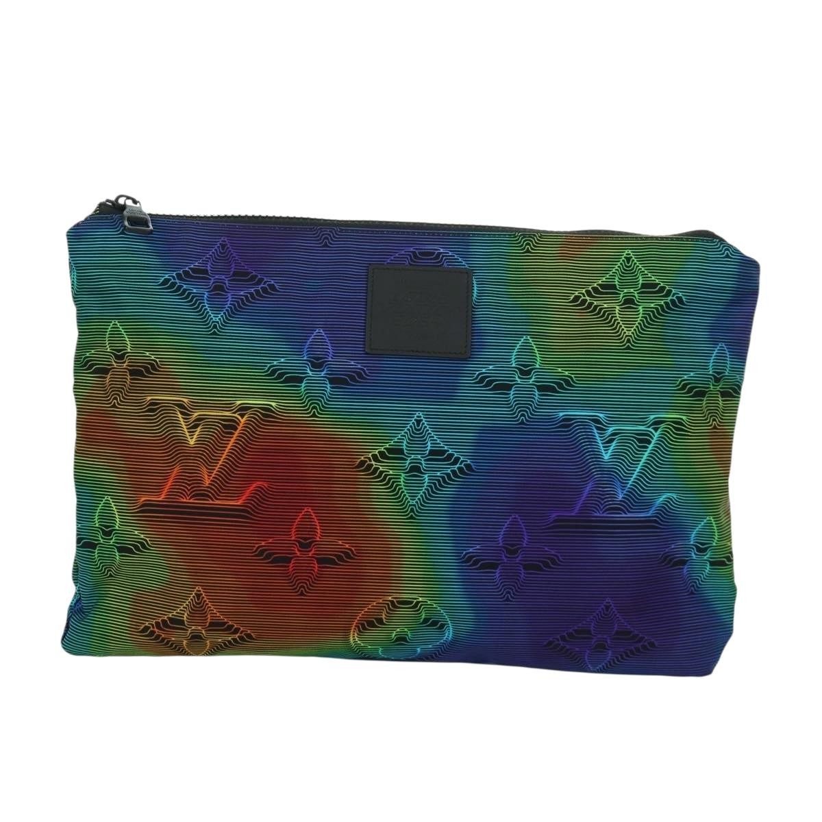 Louis Vuitton Reversible Limited Edition 2054 Monogram Textile Multicolour Nylon Clutche & Pouche Bag (Pre-Owned)