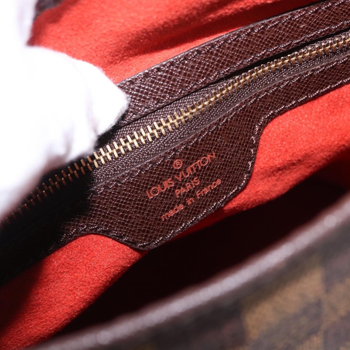 Louis Vuitton Marais Bucket Damier Ebene Brown Canvas Shoulder Bag Bag (Pre-Owned)