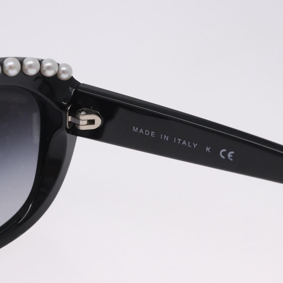 Chanel Cc Logo Matelasse Sunglasses Eye Wear Plastic Black Plastic Sunglasse Accessory (Pre-Owned)