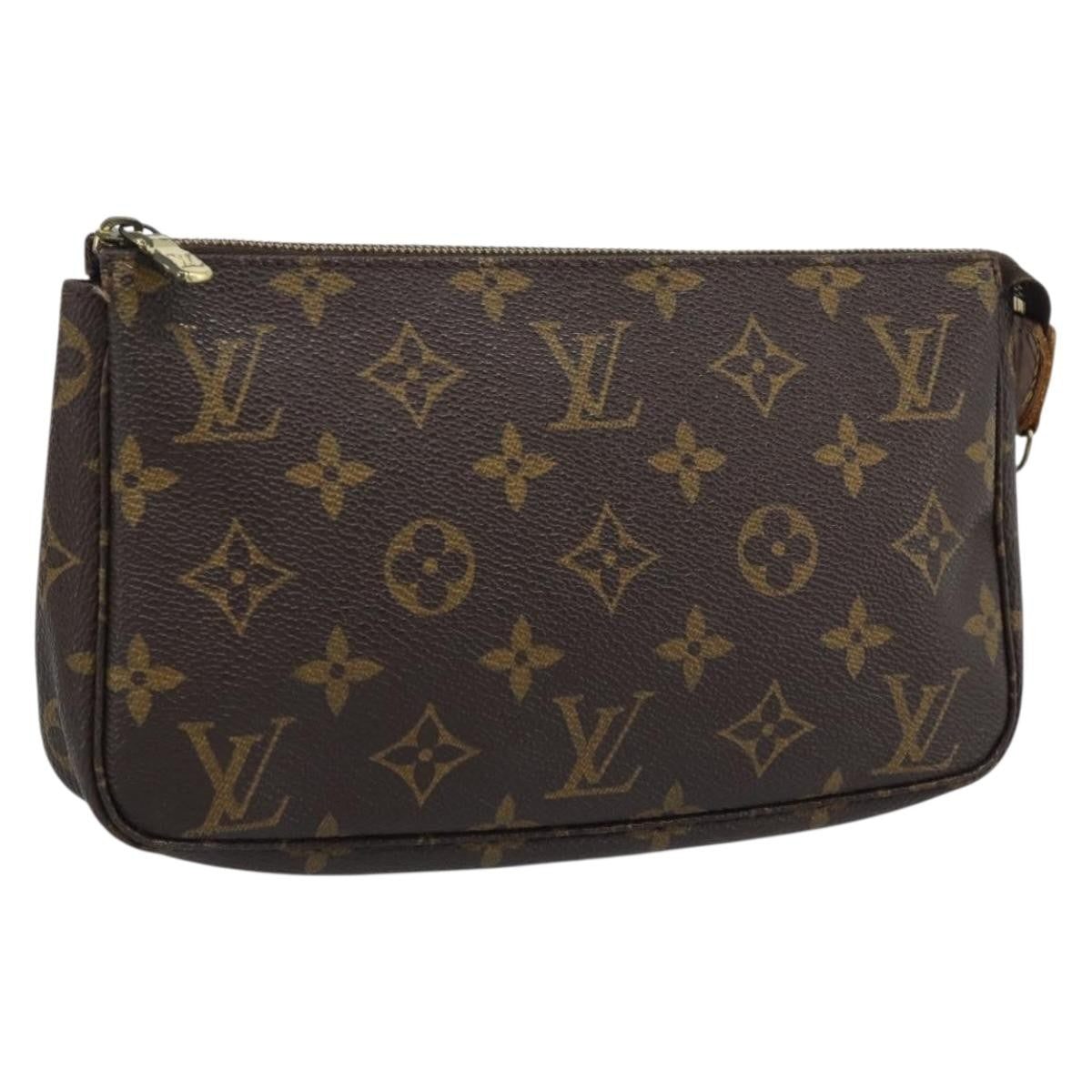 Louis Vuitton Pochette Accessoires Monogram Brown Canvas Clutche & Pouche Bag (Pre-Owned)