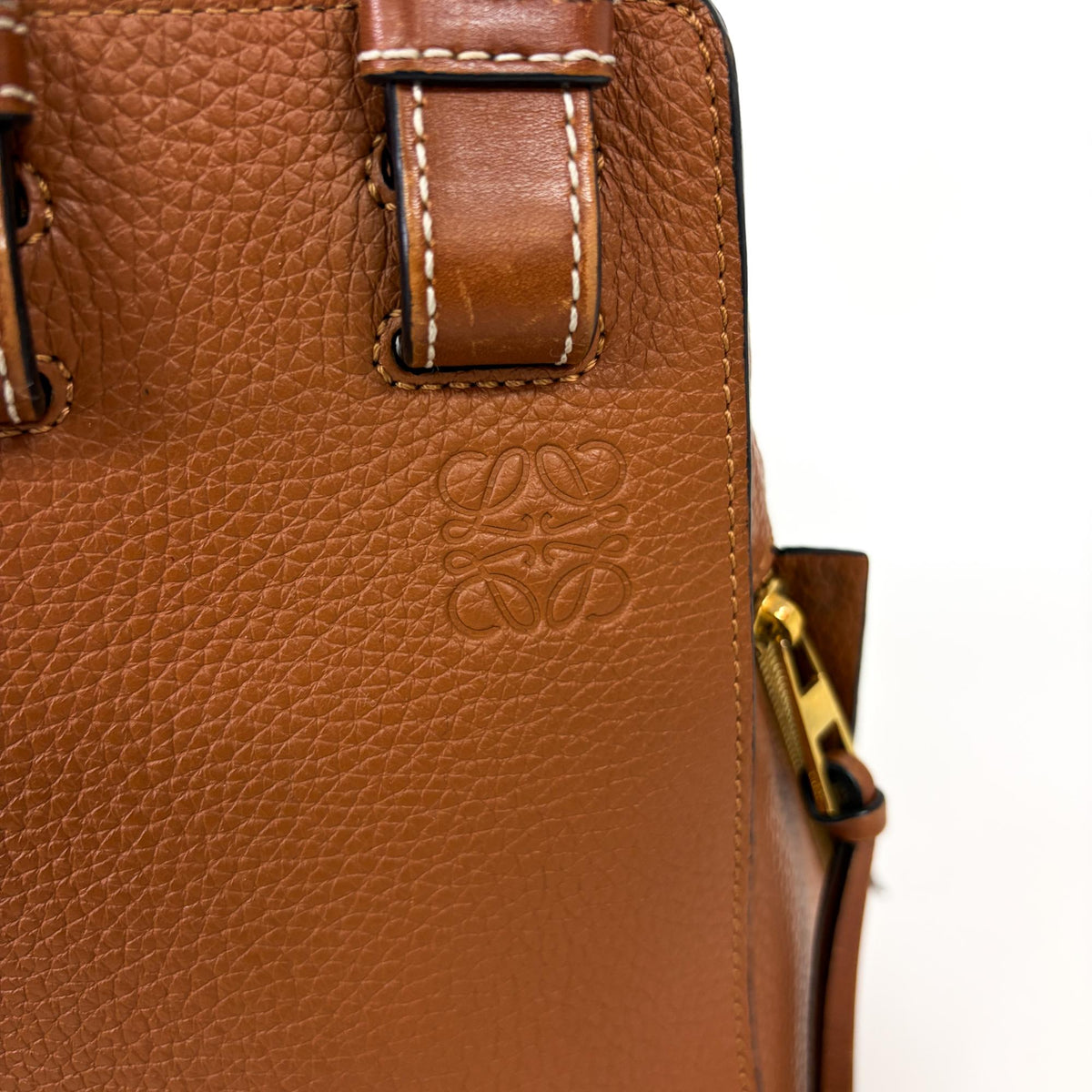 Loewe Hammock Leather Brown Leather Handbag (Pre-Owned)