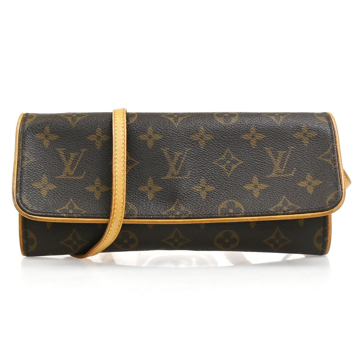 Louis Vuitton Twin Monogram Canvas Brown Canvas Clutche & Pouche Bag (Pre-Owned)
