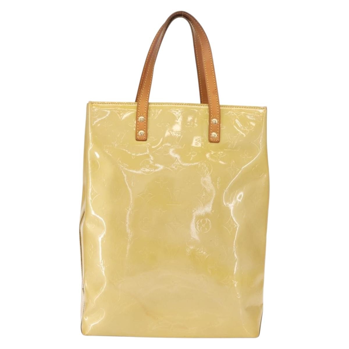 Louis Vuitton Reade Monogram Vernis Beige Patent_Leather Handbag (Pre-Owned)