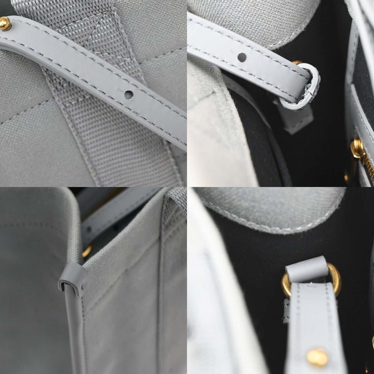 Balenciaga Hardware Canvas Gray Canvas Tote Bag Bag (Pre-Owned)