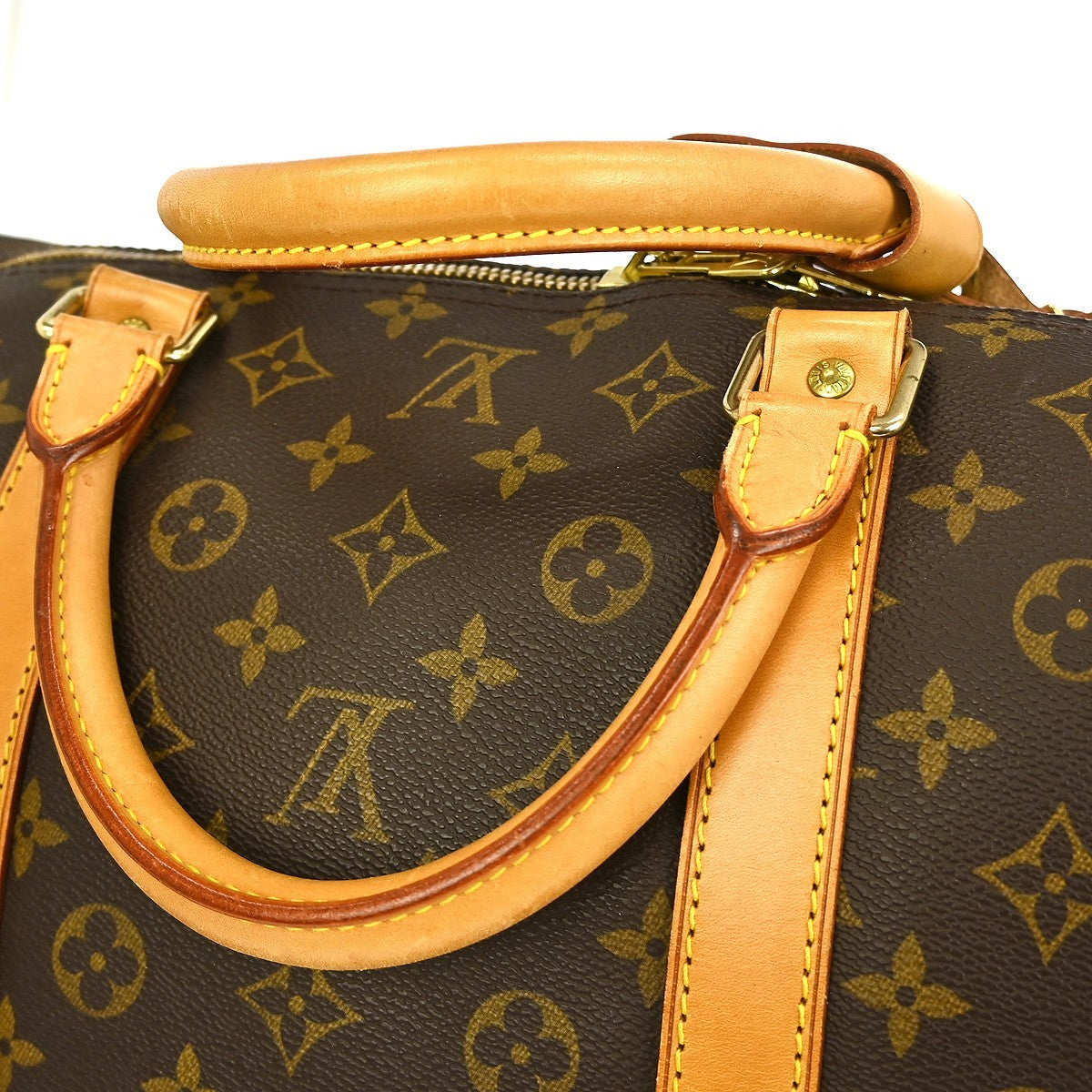 Louis Vuitton Keepall Monogram Canvas Brown Canvas Travel Bag Bag (Pre-Owned)