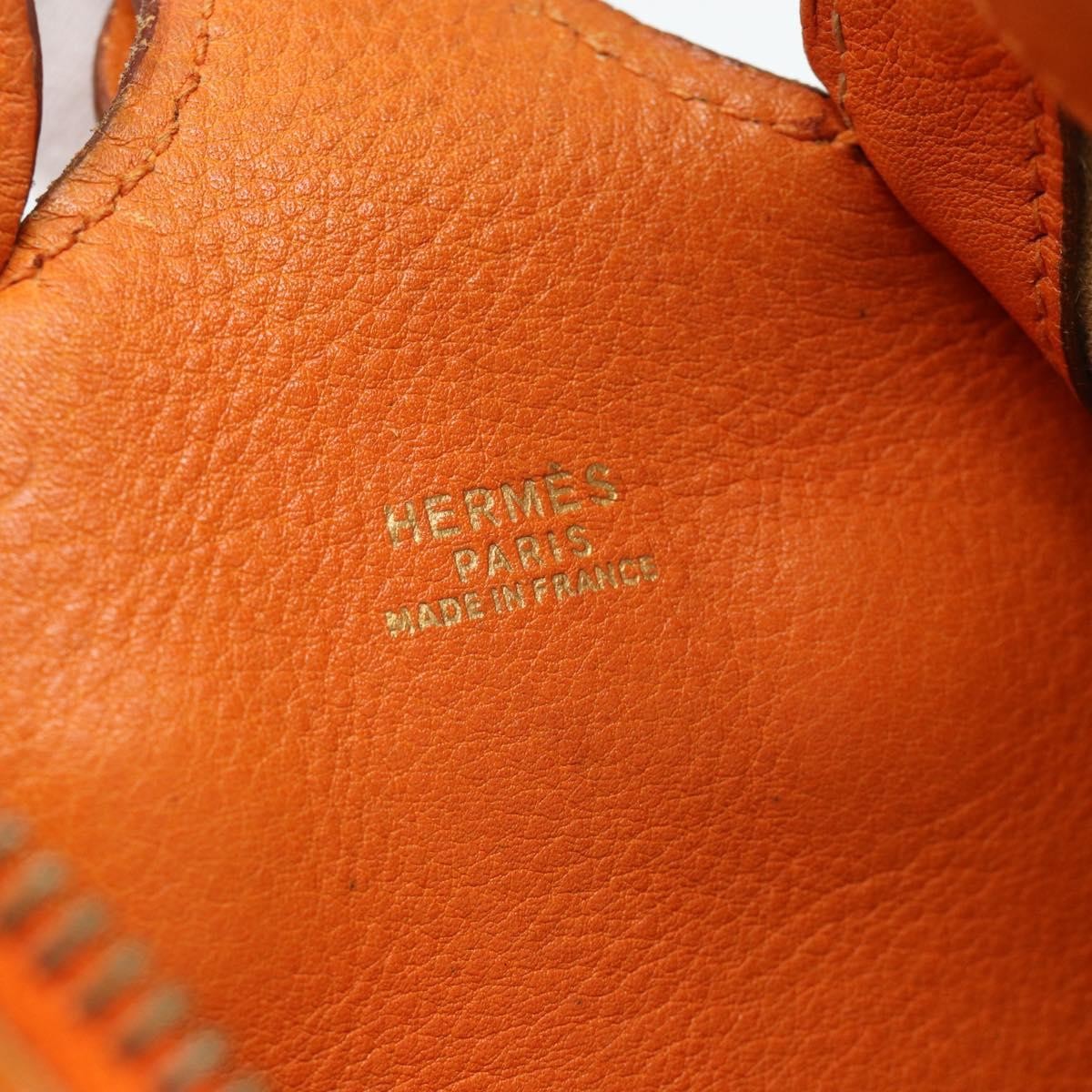Hermes Sac Doremi Leather Orange Leather Shoulder Bag Bag (Pre-Owned)