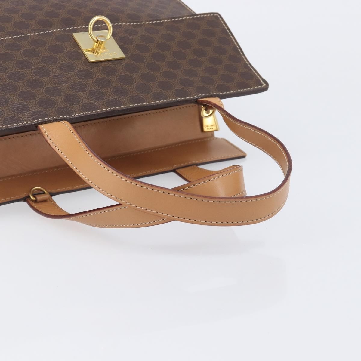 Celine Handbag Canvas Brown Canvas Handbag (Pre-Owned)