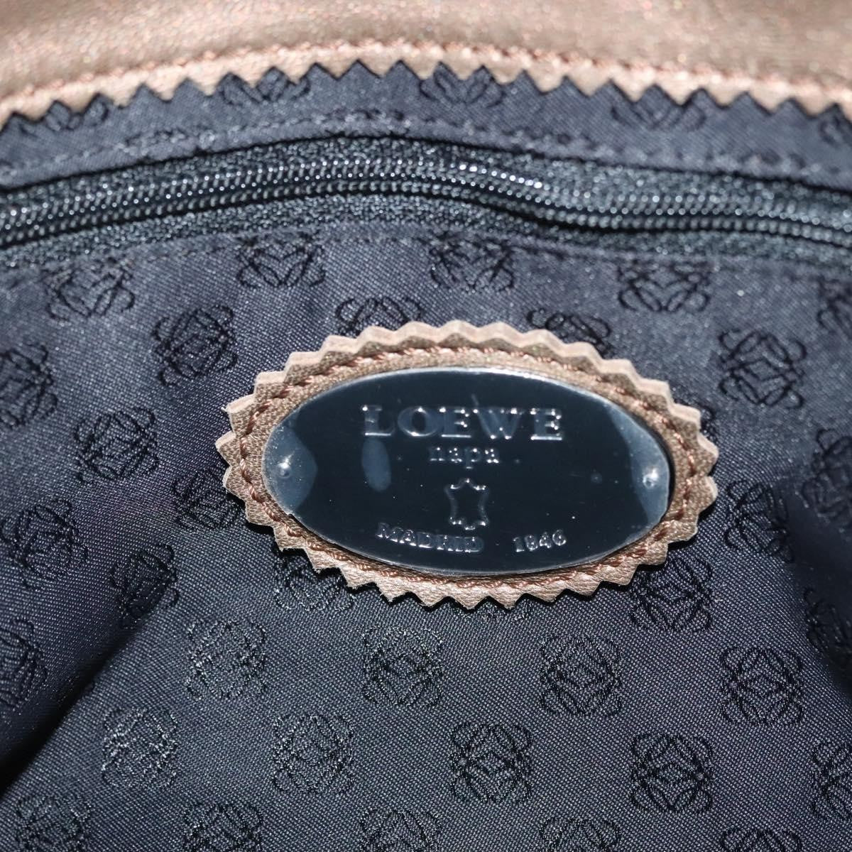 Loewe Anagram Leather Brown Leather Handbag (Pre-Owned)
