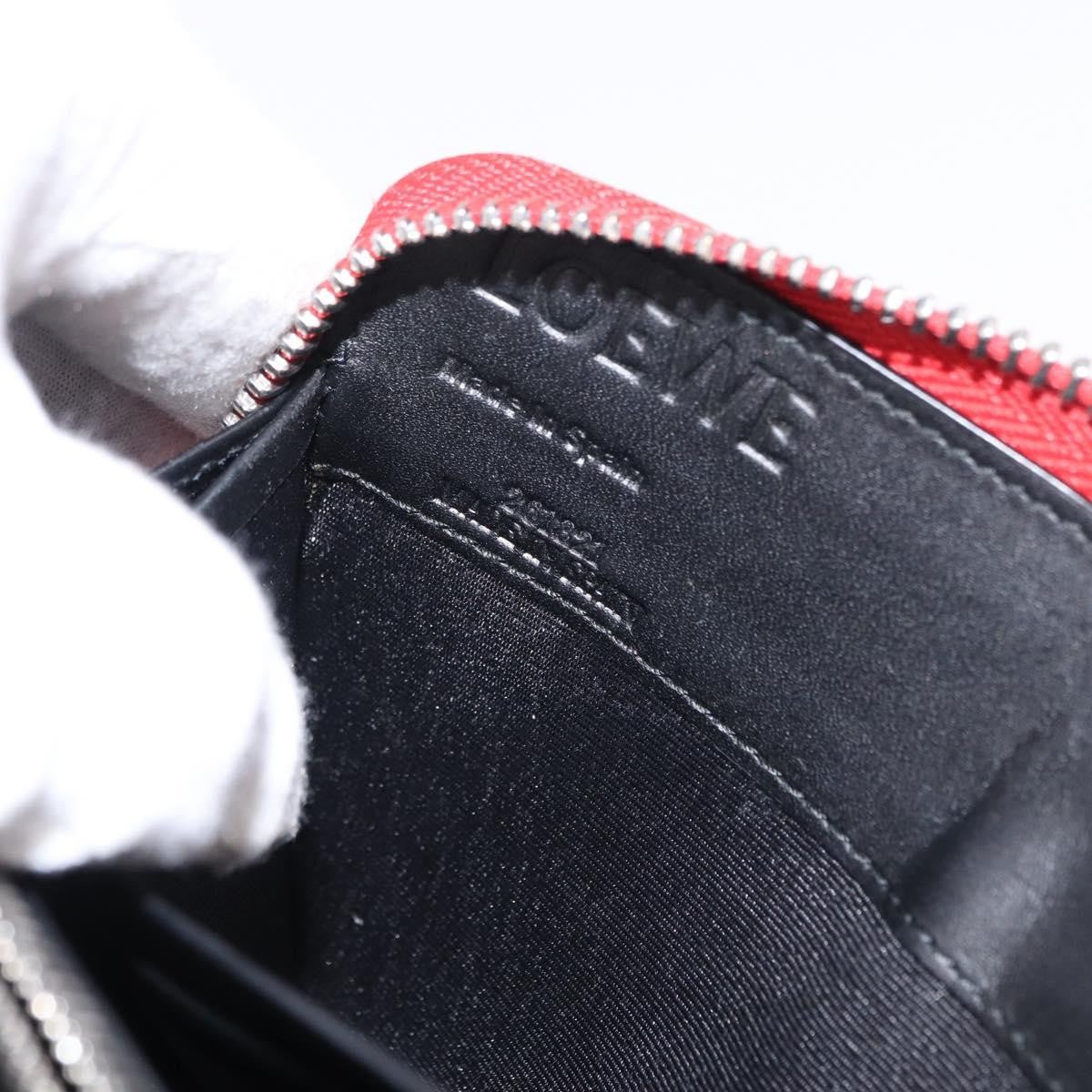 Loewe Anagram Leather Red Leather Wallets Accessory (Pre-Owned)