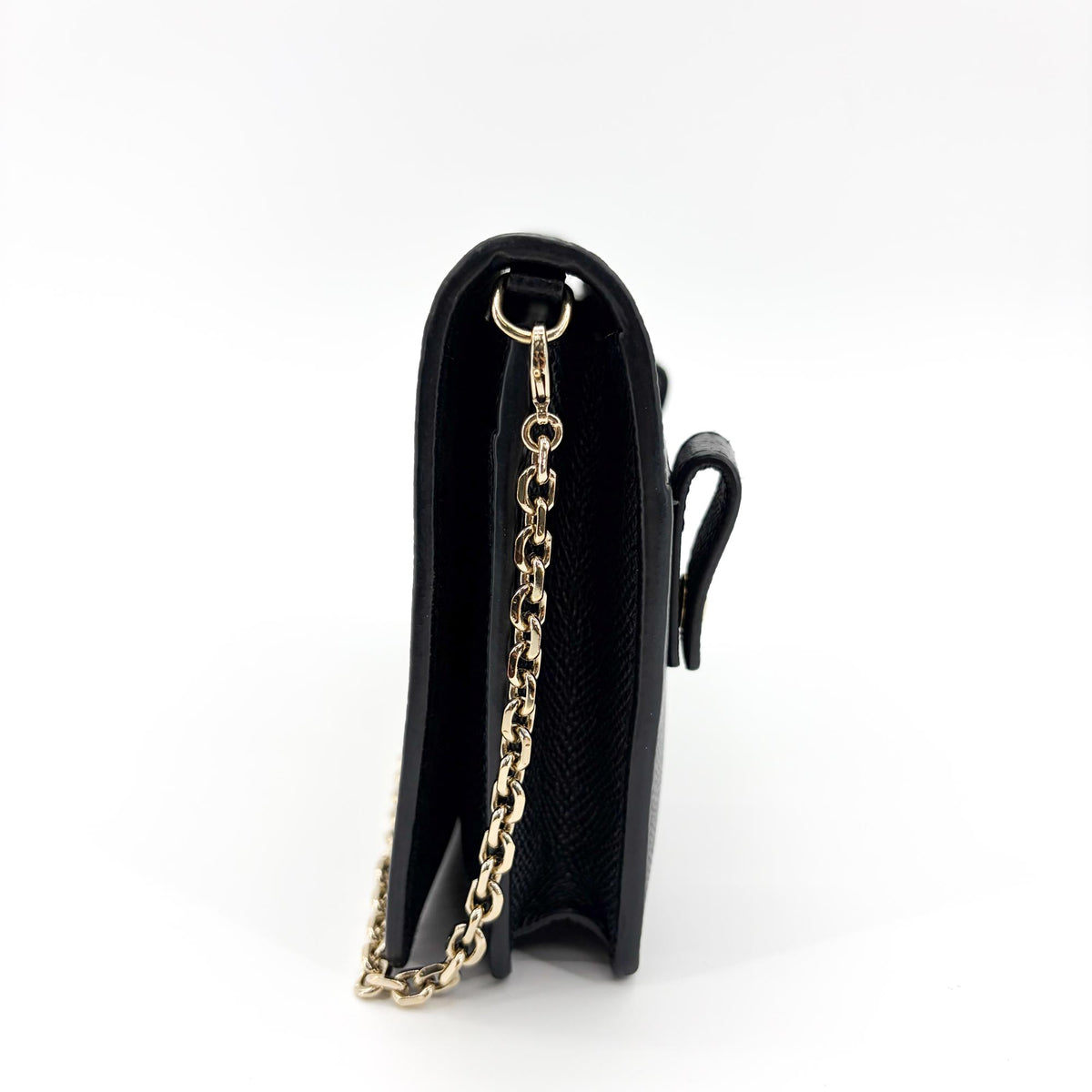 Christian Dior 30 Montaigne 2-In-1 Leather Black Calfskin Clutche & Pouche Bag (Pre-Owned)