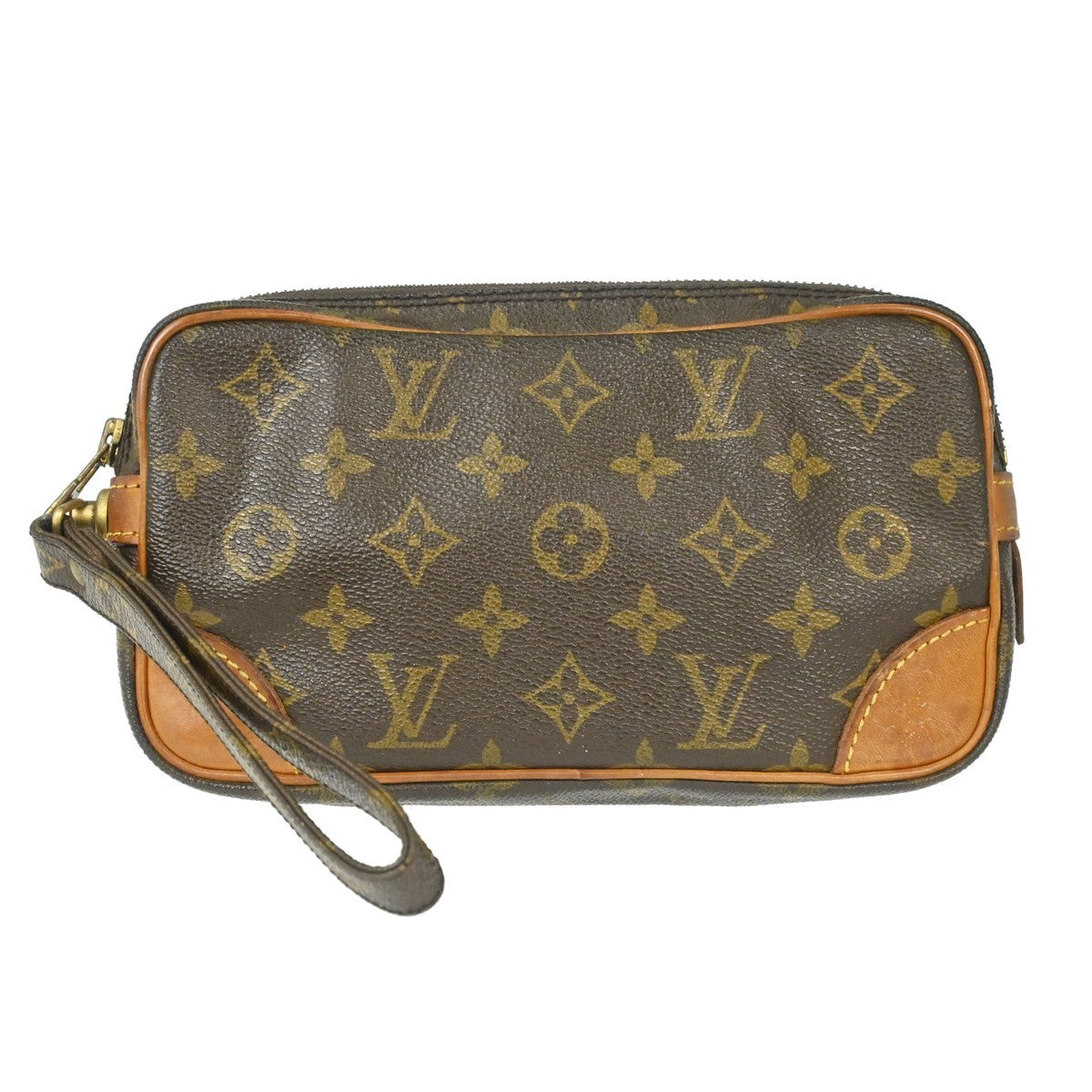 Louis Vuitton Marly Dragonne Clutch Monogram Canvas Brown Canvas Clutche & Pouche Bag (Pre-Owned)