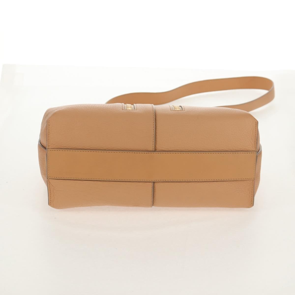 Chloe Cate Satchel Leather Beige Leather Tote Bag Bag (Pre-Owned)