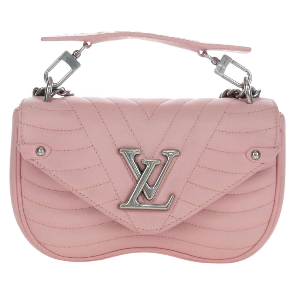 Louis Vuitton New Wave Chain Quilted Leather Pink Leather Handbag (Pre-Owned)