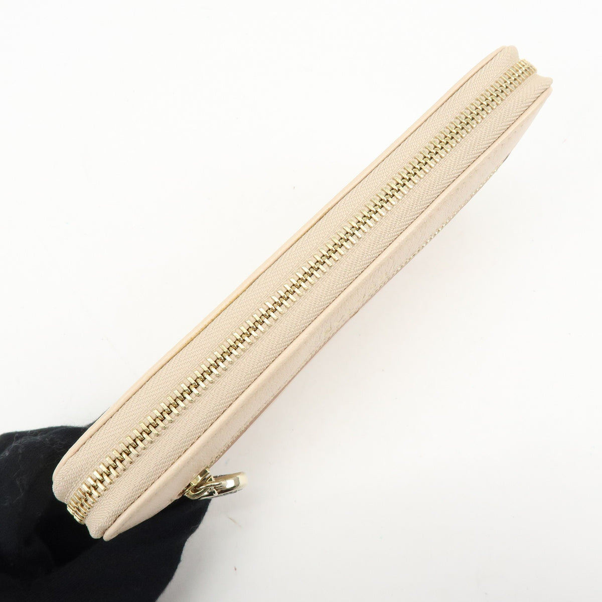 Bvlgari Serpenti Forever Zip Around Leather Beige Leather Wallets Accessory (Pre-Owned)