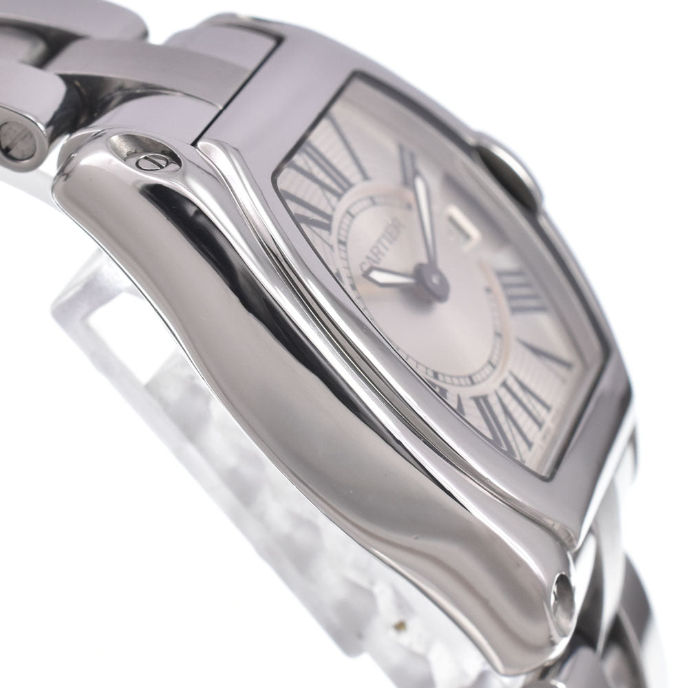 Cartier Roadster Quartz Stainless Steel With Mother Of Pearl Watch (Pre-Owned)