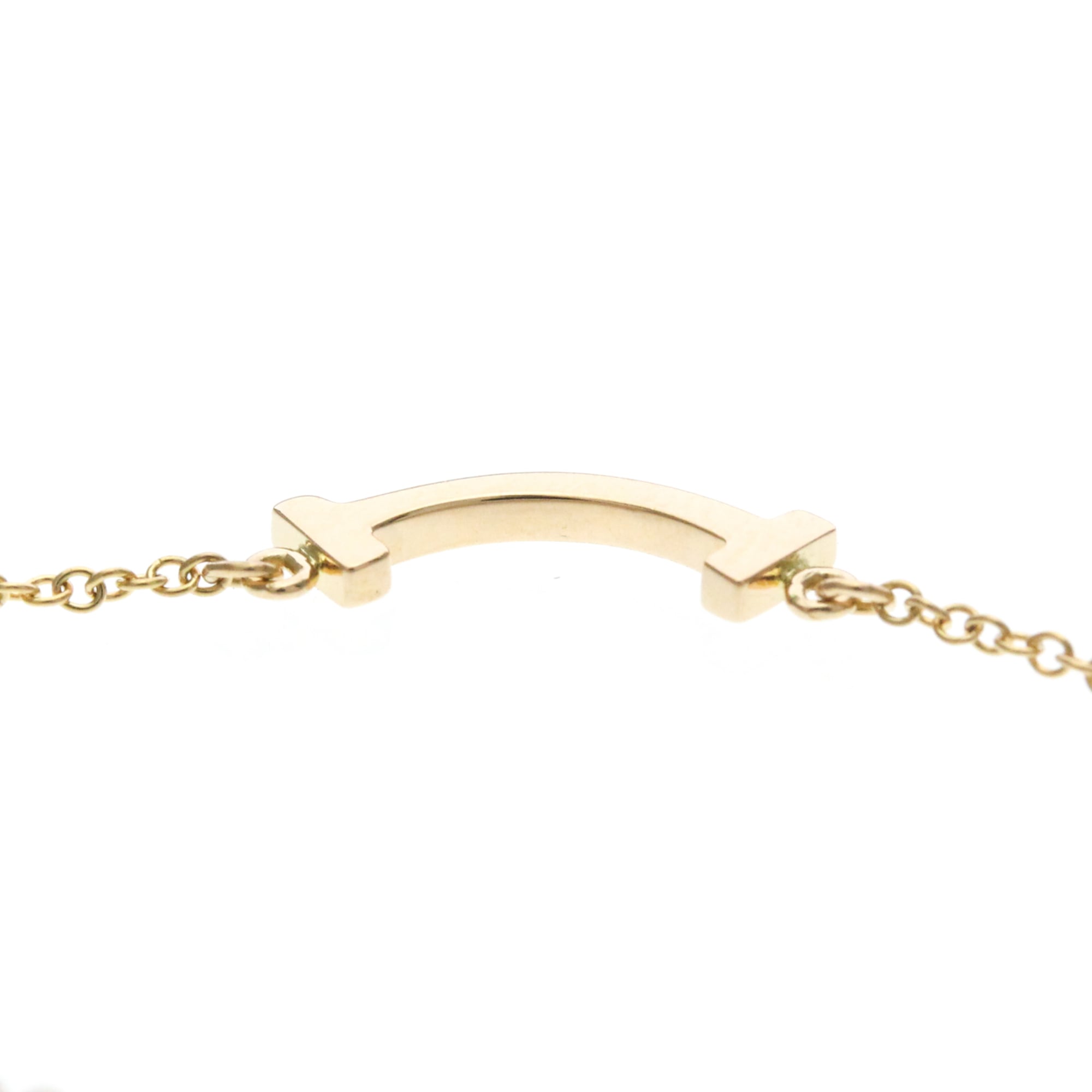 Tiffany & Co. T Smile Pendant 18K Rose Gold Pink Pink_Gold Necklace Jewelry (Pre-Owned)
