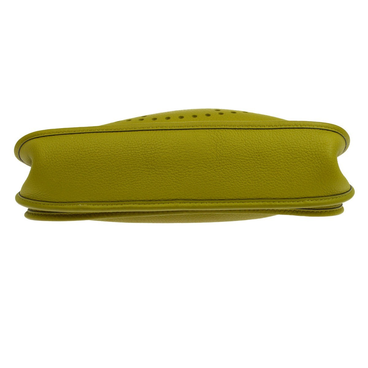 Hermes Evelyne Bag Gen I Clemence Green Leather Handbag (Pre-Owned)