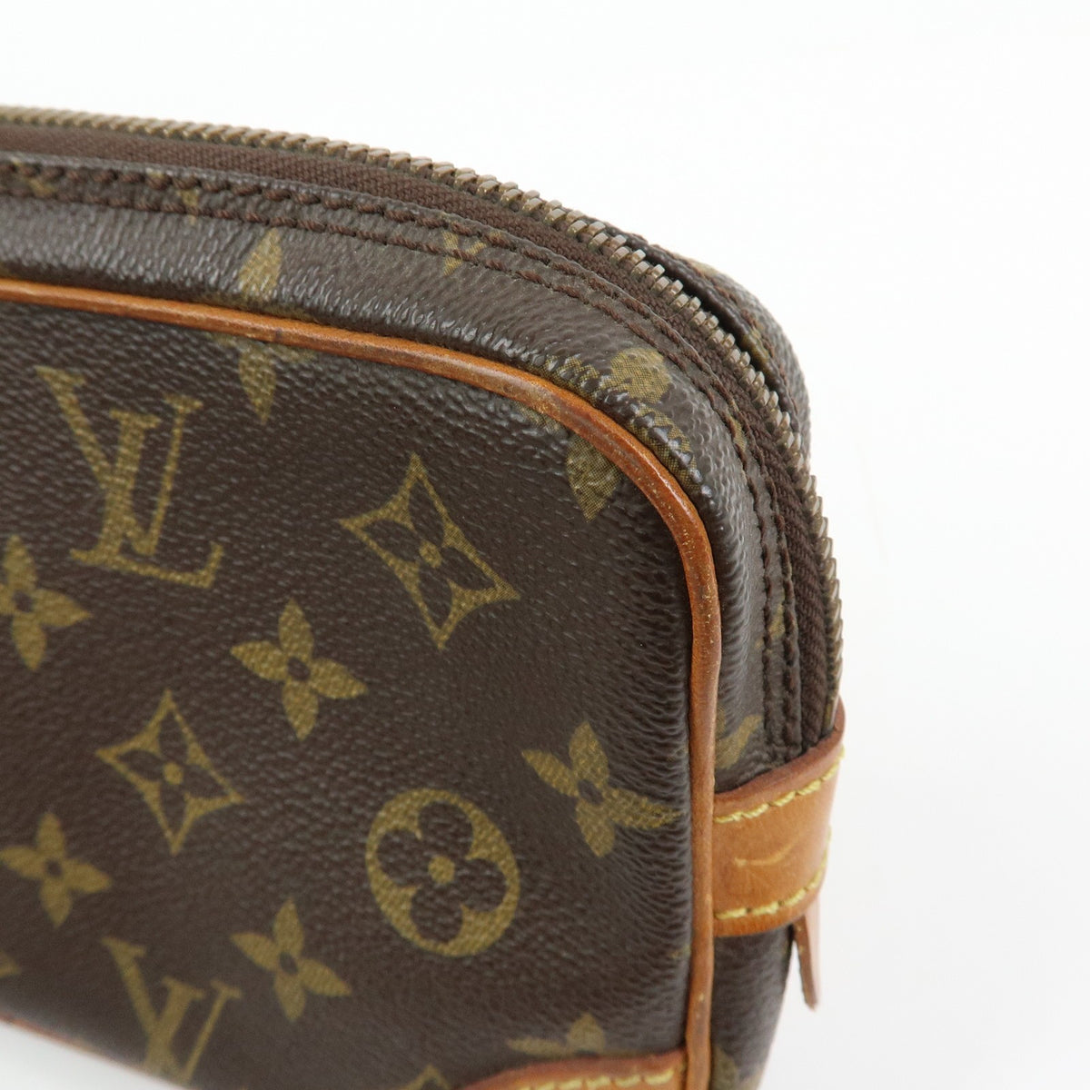 Louis Vuitton Marly Dragonne Clutch Monogram Canvas Brown Canvas Clutche & Pouche Bag (Pre-Owned)