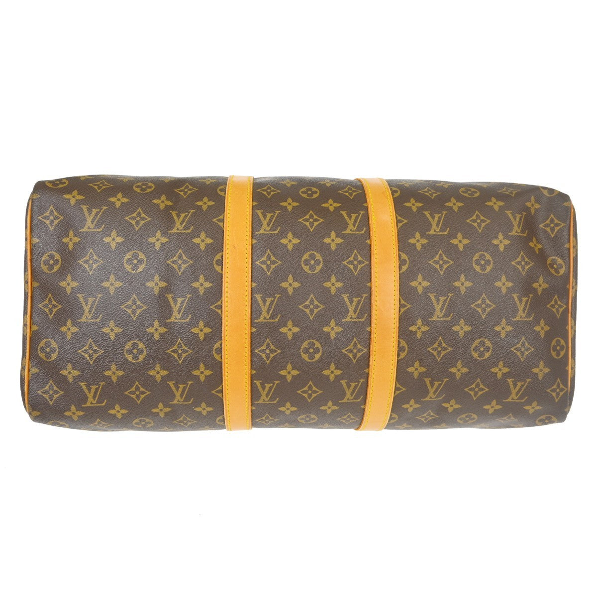 Louis Vuitton Keepall Monogram Brown Canvas Travel Bag Bag (Pre-Owned)