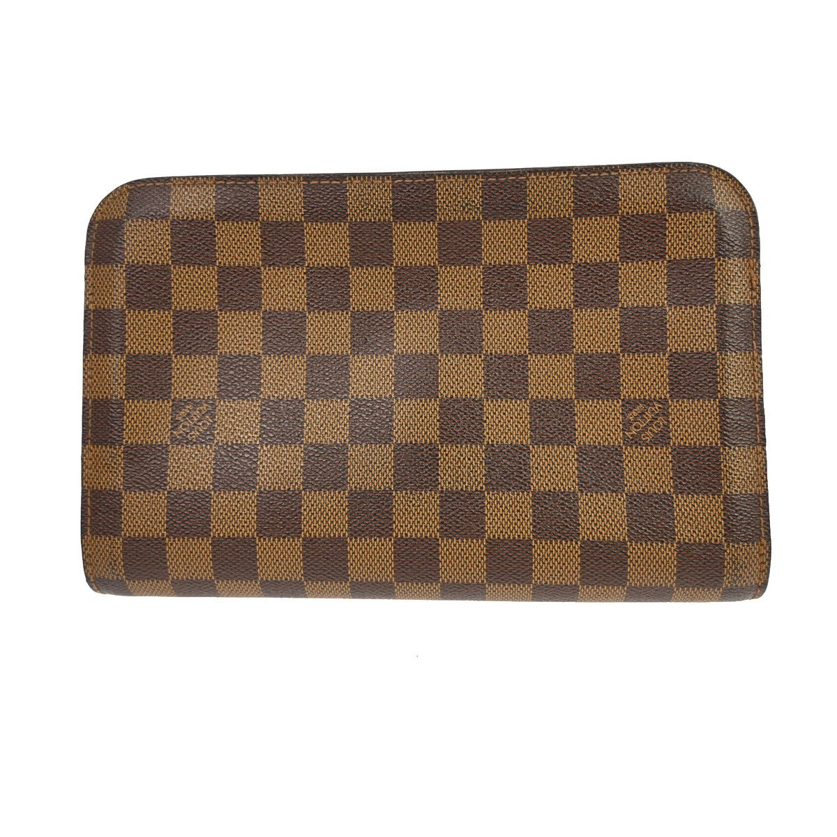 Louis Vuitton Pochette Saint Louis Damier Brown Canvas Clutche & Pouche Bag (Pre-Owned)
