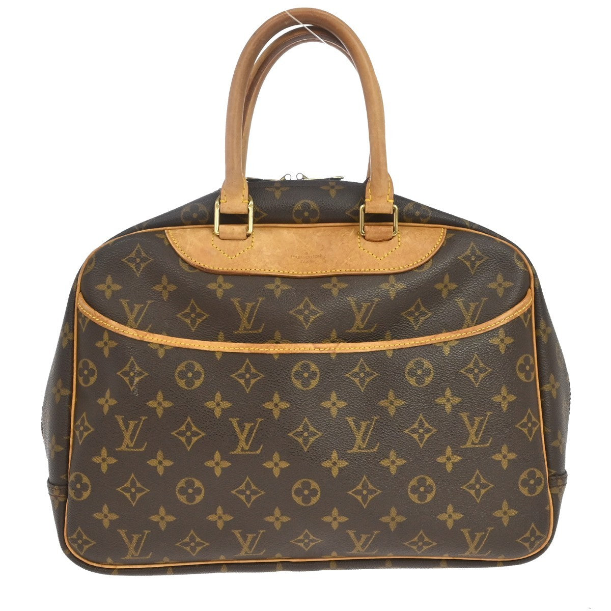 Louis Vuitton Deauville Monogram Brown Canvas Handbag (Pre-Owned)