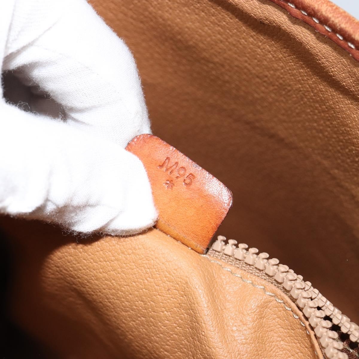 Celine Vintage Macadam Shopper Tote Canvas And Leather Brown Canvas Tote Bag Bag (Pre-Owned)