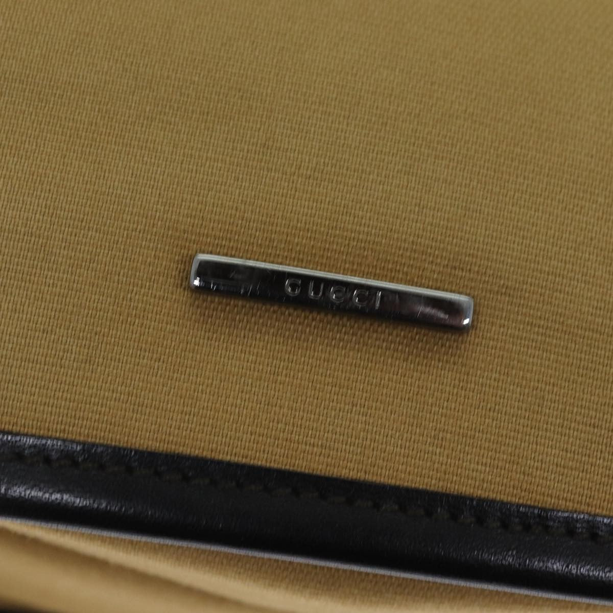 Gucci Vintage Canvas Beige Canvas Shoulder Bag Bag (Pre-Owned)