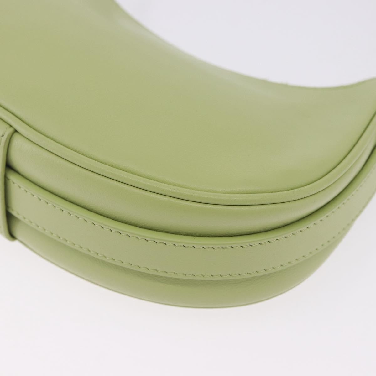 Celine Ava Leather Green Leather Handbag (Pre-Owned)