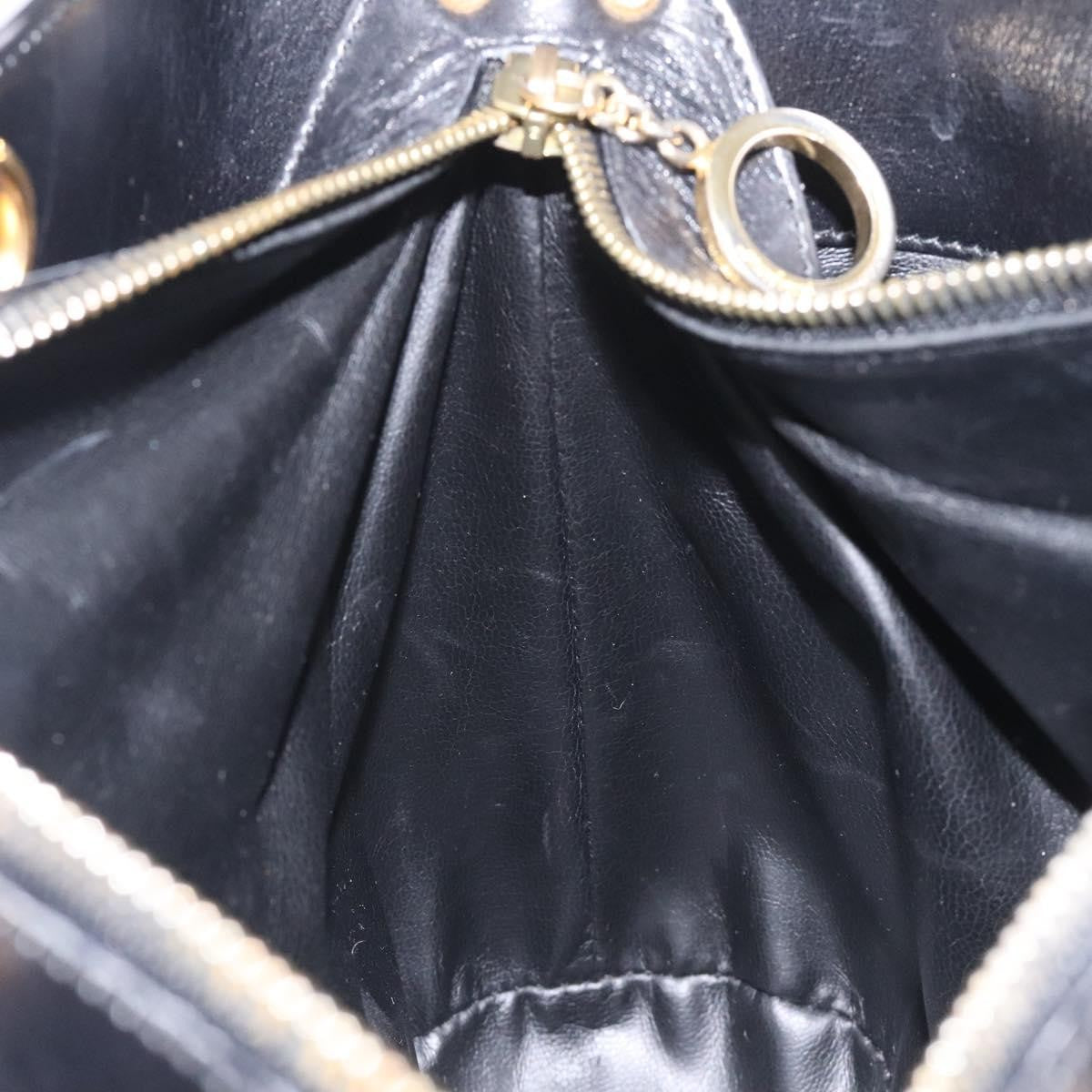 Salvatore Ferragamo Vintage Leather Black Leather Tote Bag Bag (Pre-Owned)