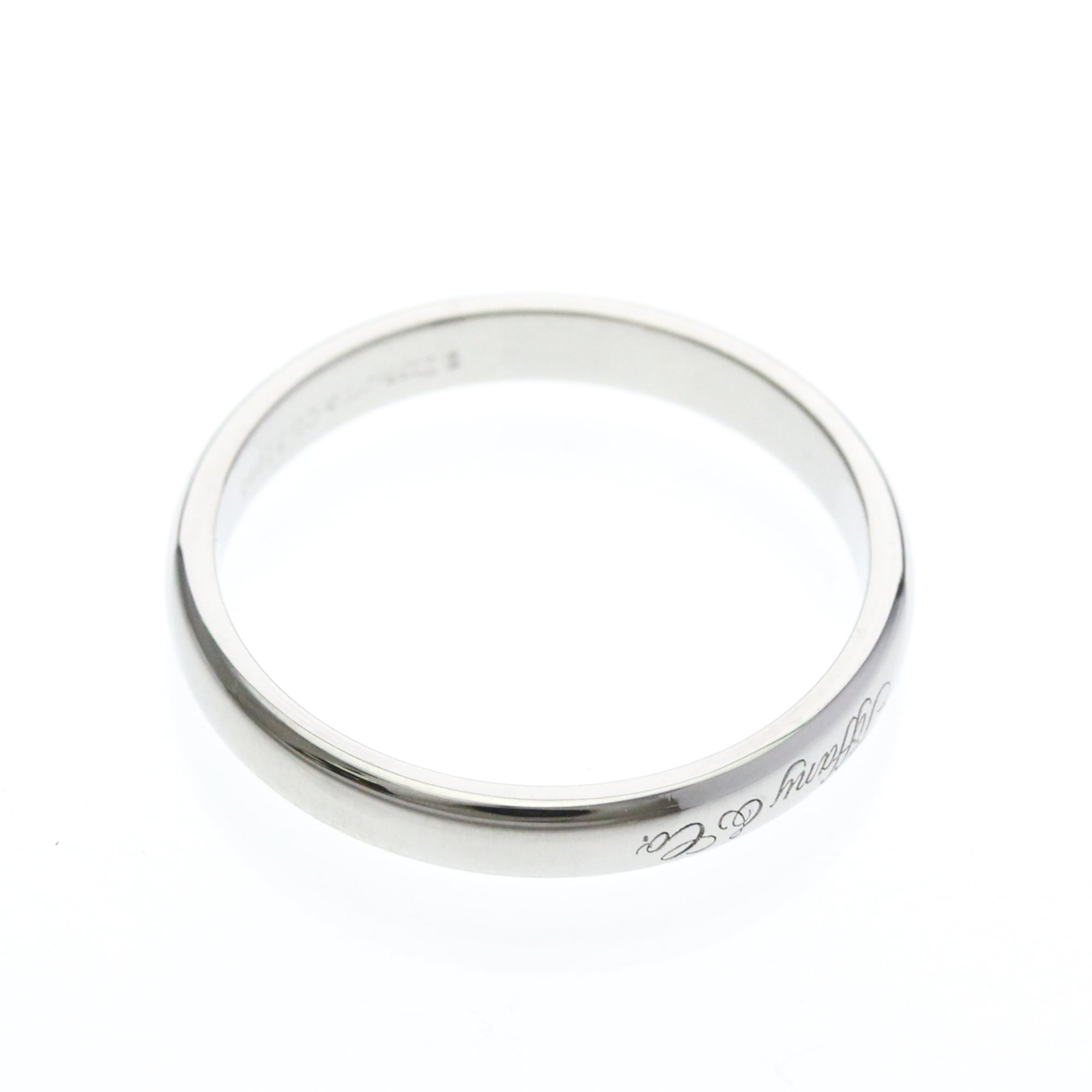 Tiffany & Co. Notes Wedding Band Platinum Silver Platinum Ring Jewelry (Pre-Owned)