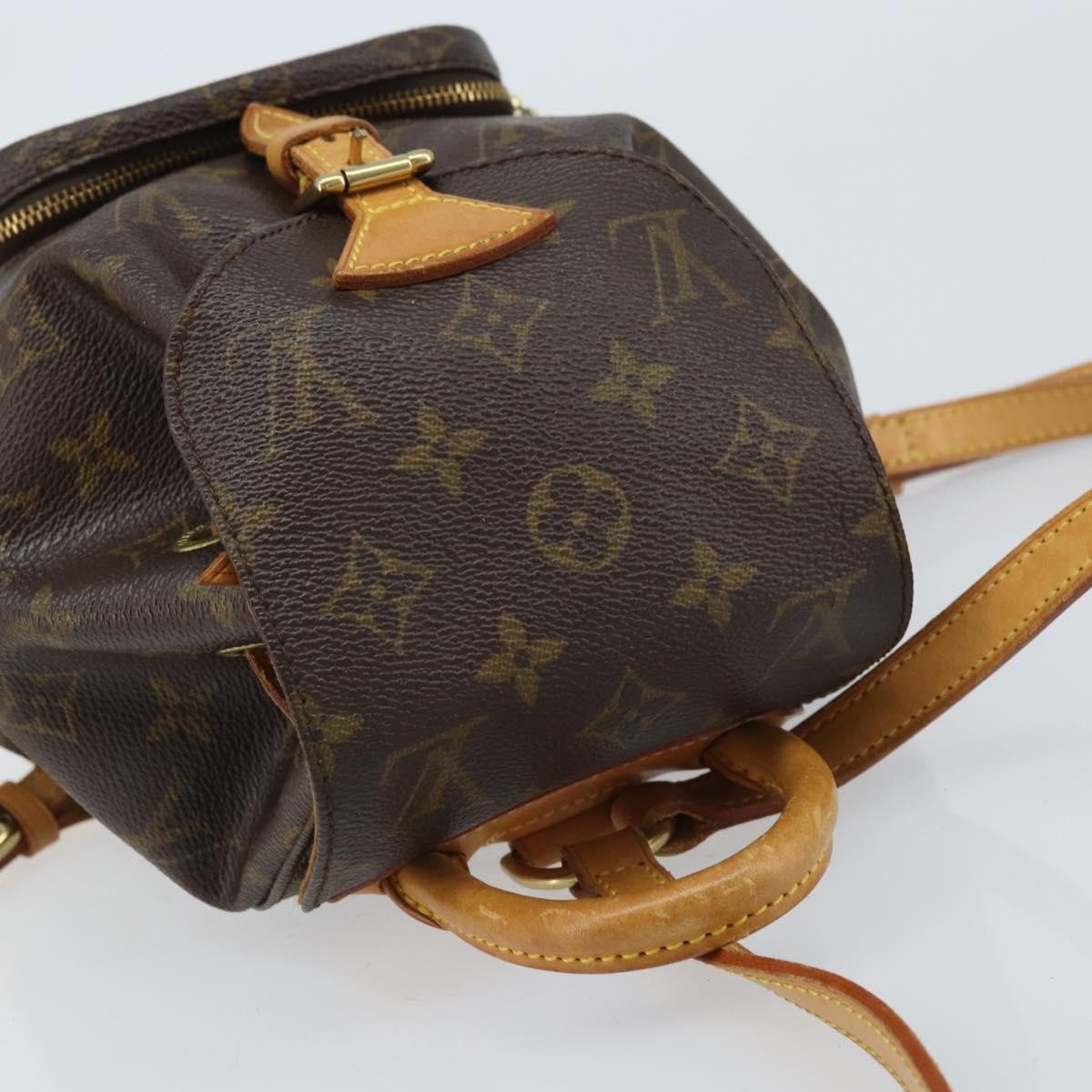 Louis Vuitton Vintage Montsouris Monogram Canvas Brown Canvas Backpack Bag (Pre-Owned)