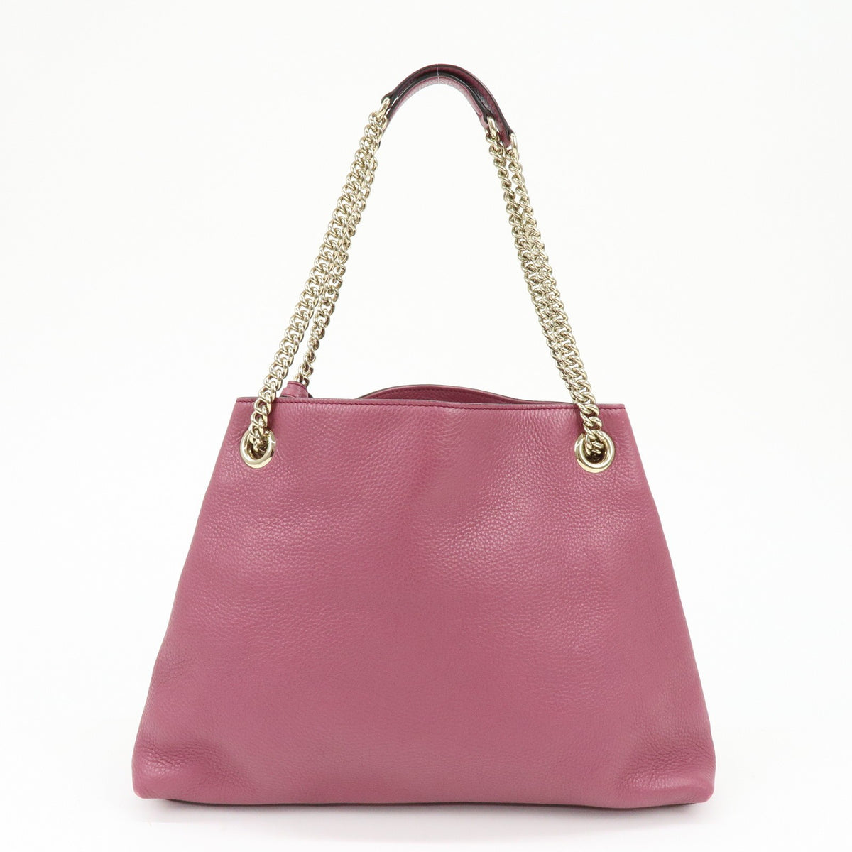 Gucci Soho Chain Strap Leather Purple Leather Shoulder Bag Bag (Pre-Owned)