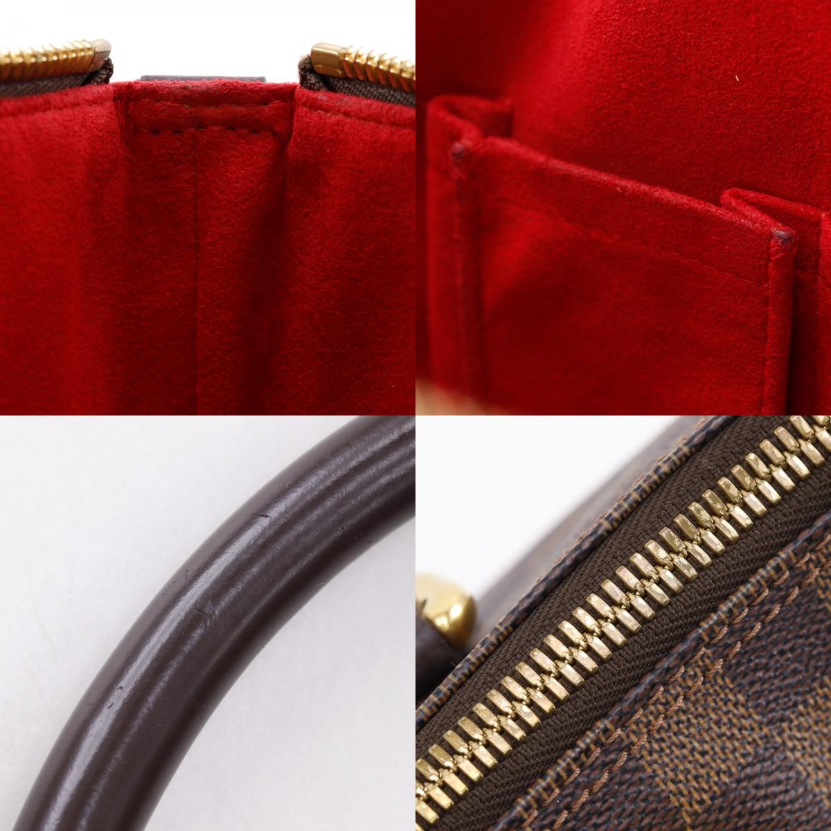 Louis Vuitton Saleya Damier Brown Canvas Handbag (Pre-Owned)