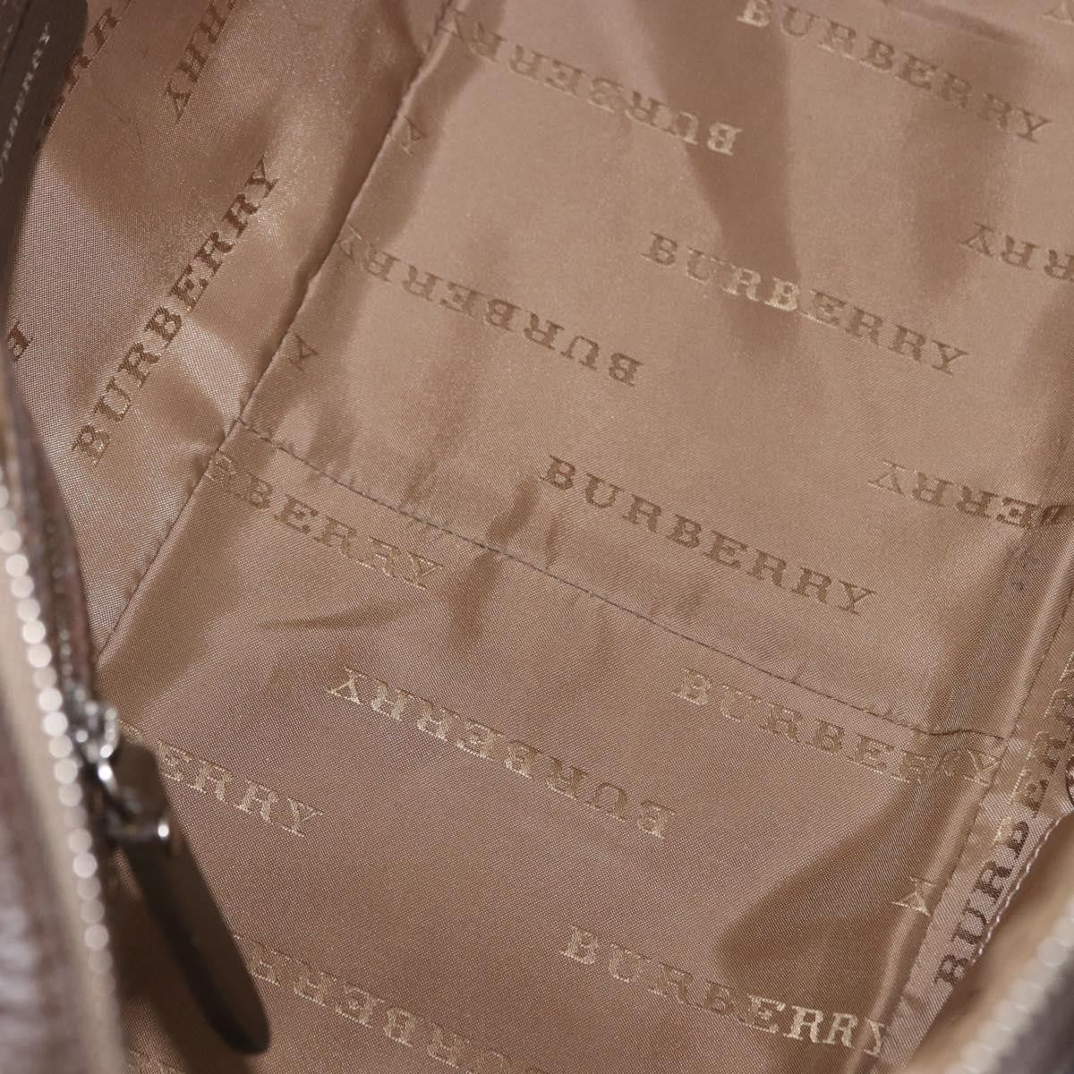 Burberry Nova Check Canvas Brown Canvas Handbag (Pre-Owned)