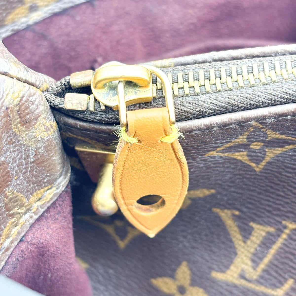Louis Vuitton Montaigne Monogram Canvas Brown Canvas Handbag (Pre-Owned)