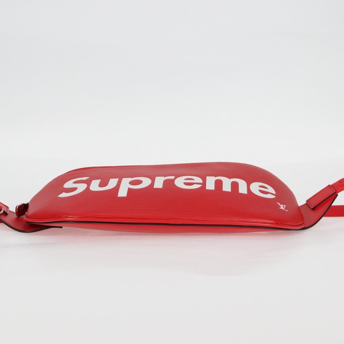 Louis Vuitton Louis Vuitton X Supreme Waist Epi Leather Red Leather Clutche & Pouche Bag (Pre-Owned)