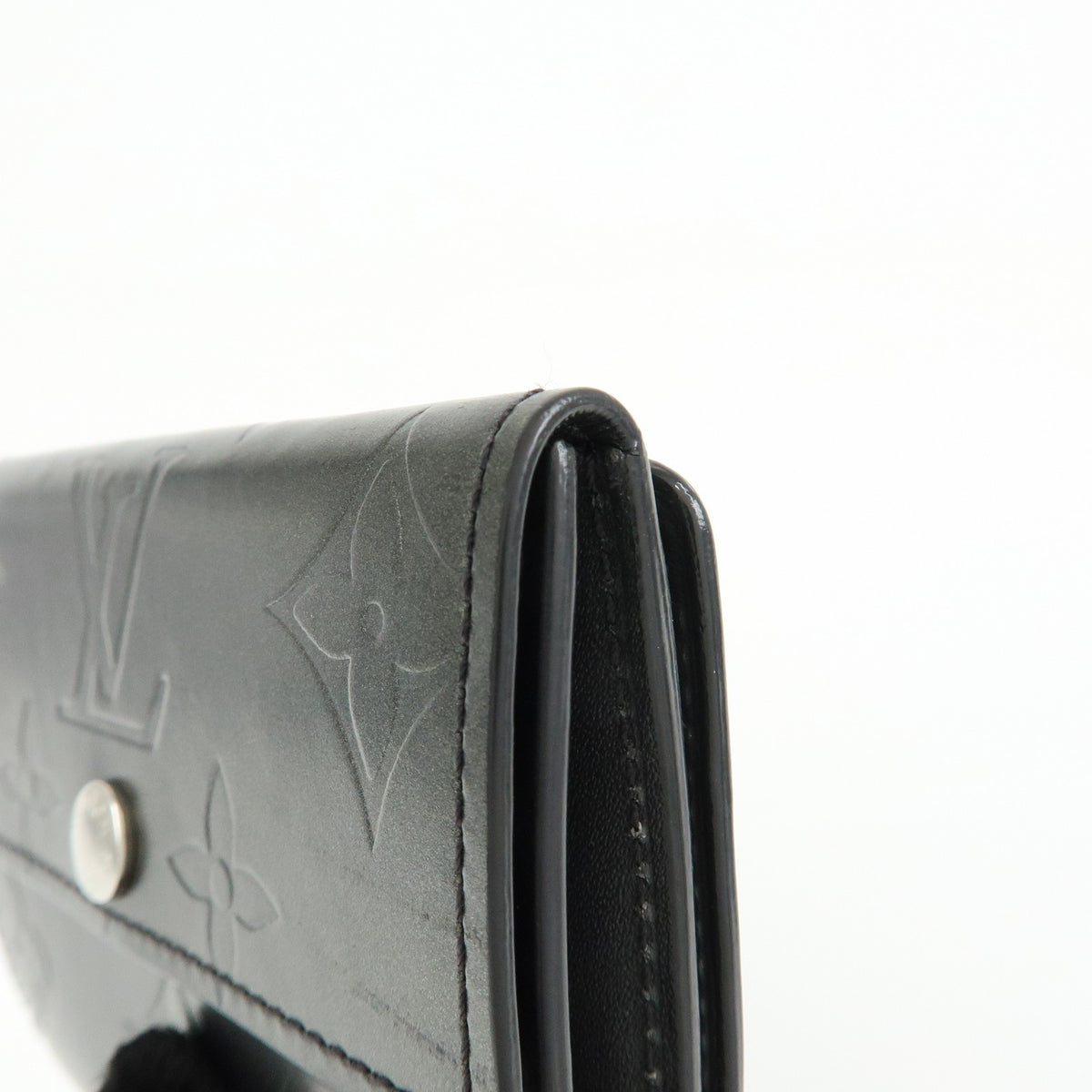 Louis Vuitton Ludlow Vernis Gray Leather Wallets Accessory (Pre-Owned)